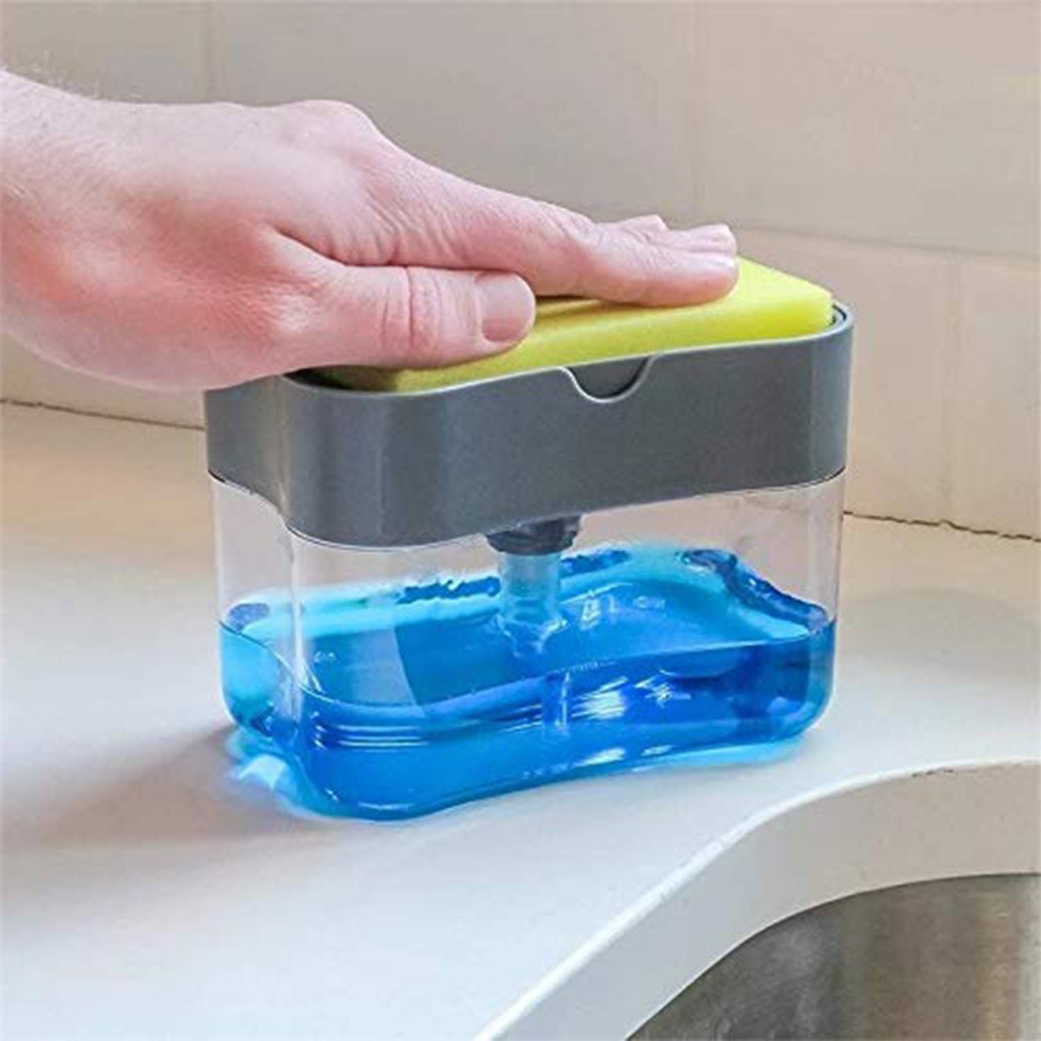 Raxon Innovation Soap Dispenser for Kitchen Sink Dish Washing Soap Dispenser (Grey) (Pack of 1) (B0B1LYFFB1) Amazon Price History, Amazon Price Tracker
