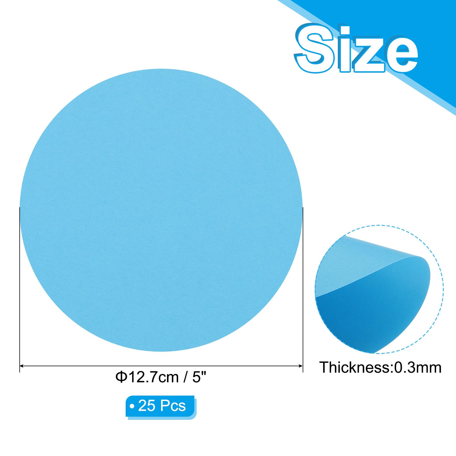 PATIKIL 5inch Circle Card Stock - Image 2