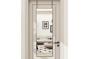 Over The Door Mirror, Full Length Mirror Aluminum Alloy 14'' x 48''