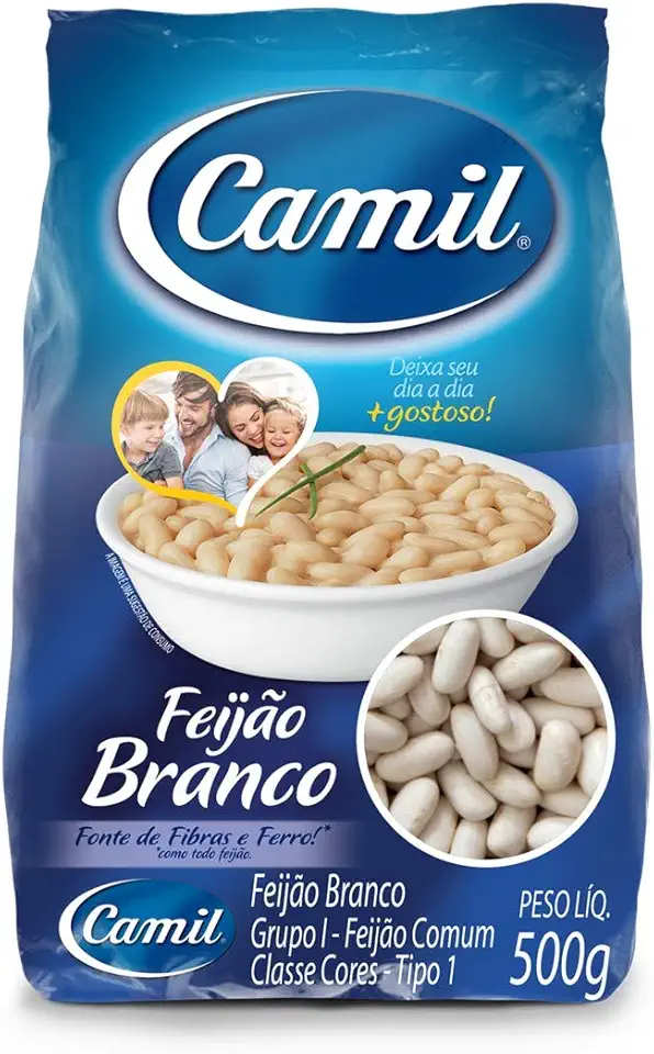 Feijão Branco Tipo 1 Camil Pct 500g