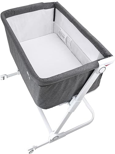 KEANO Cuna para dormir de noche para recién nacido, cuna segura y ajustable para una fácil alimentación nocturna, tela de malla transpirable,