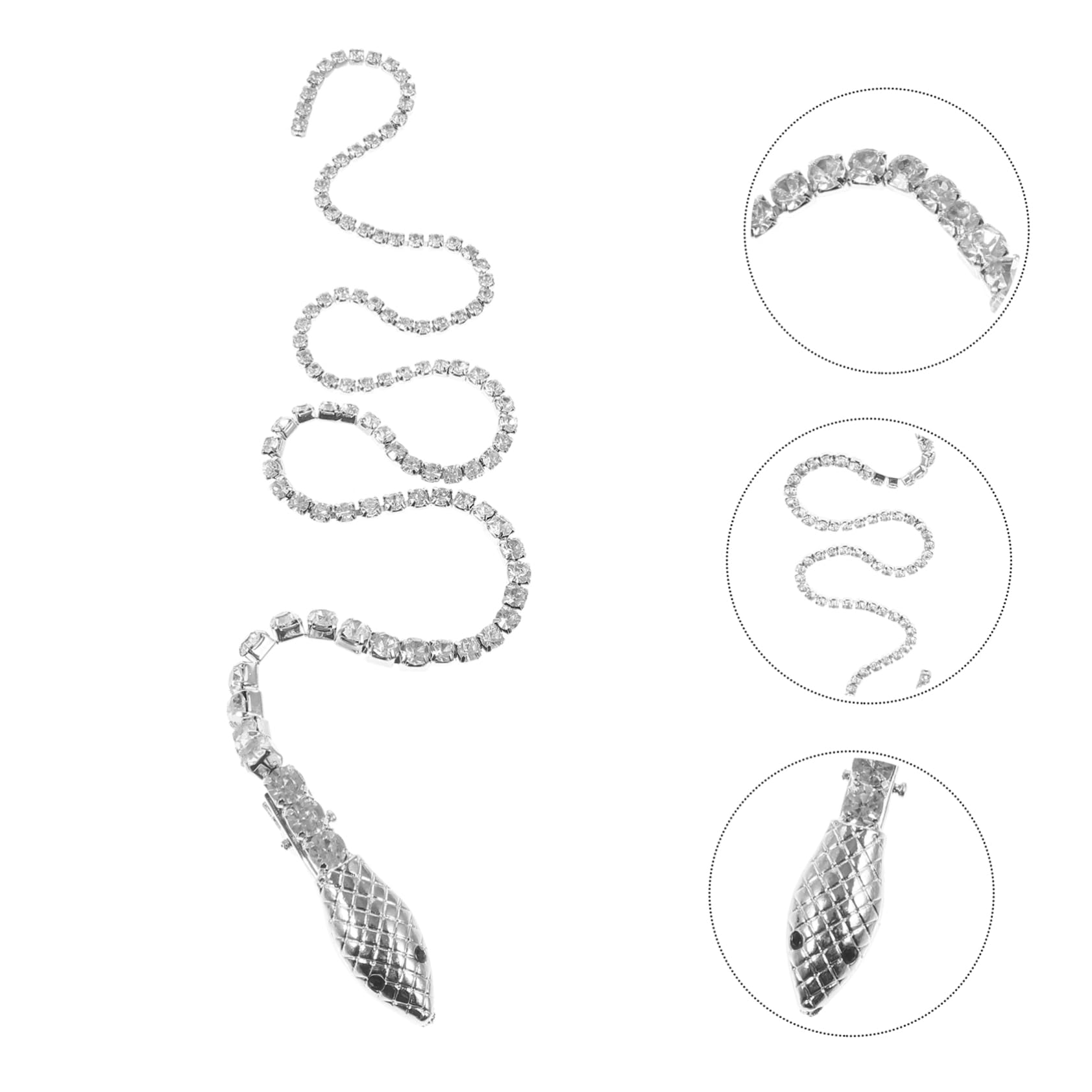 NOLITOY Snake Hairpin Hair Accessories 2pcs Women Hair Barrettes Shiny Snake Clip for Braids