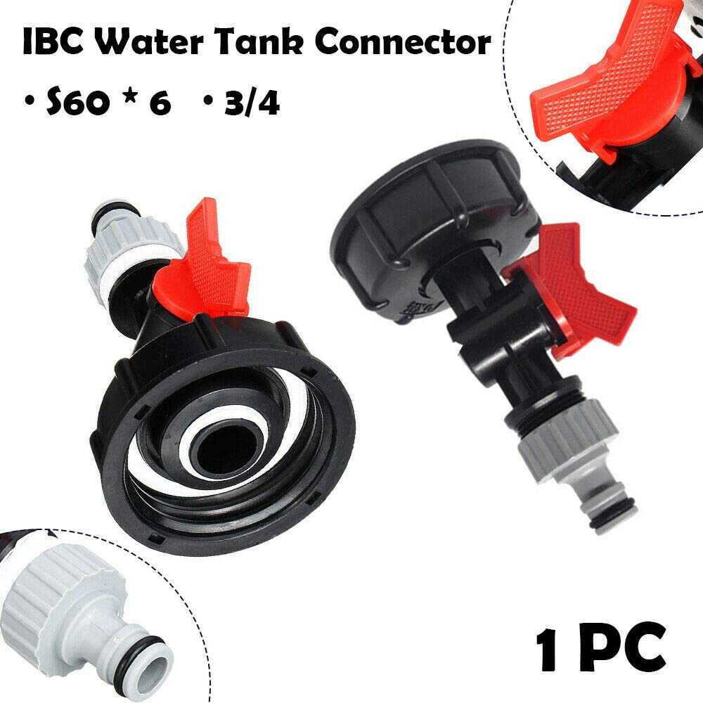 Buy TOOLSTAR IBC Adapter, IBC Garden Water Tank Outlet Fitting