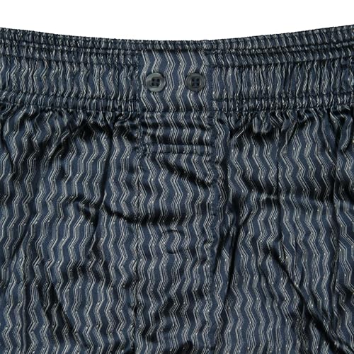 INTIMO Men's Zig Zag Stretch Silk Boxers Underwear3