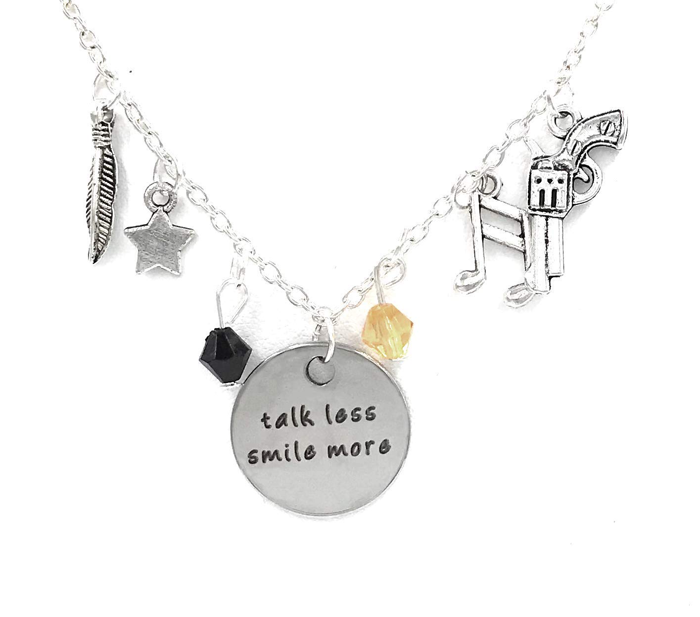 HAMILTON Musical Charm Necklaces: Rise Up, Talk Less Smile More, Young Scrappy & Hungry