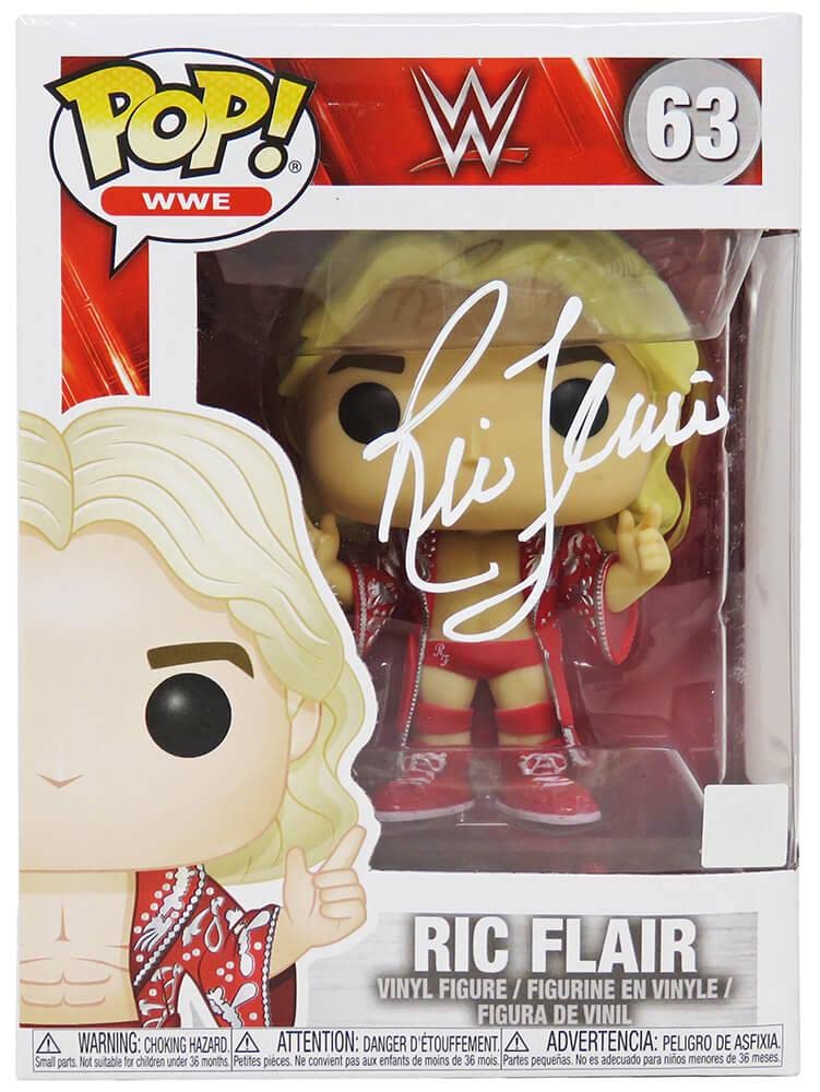 Ric Flair Signed WWE Wrestling Funko Pop Doll #63 - Autographed