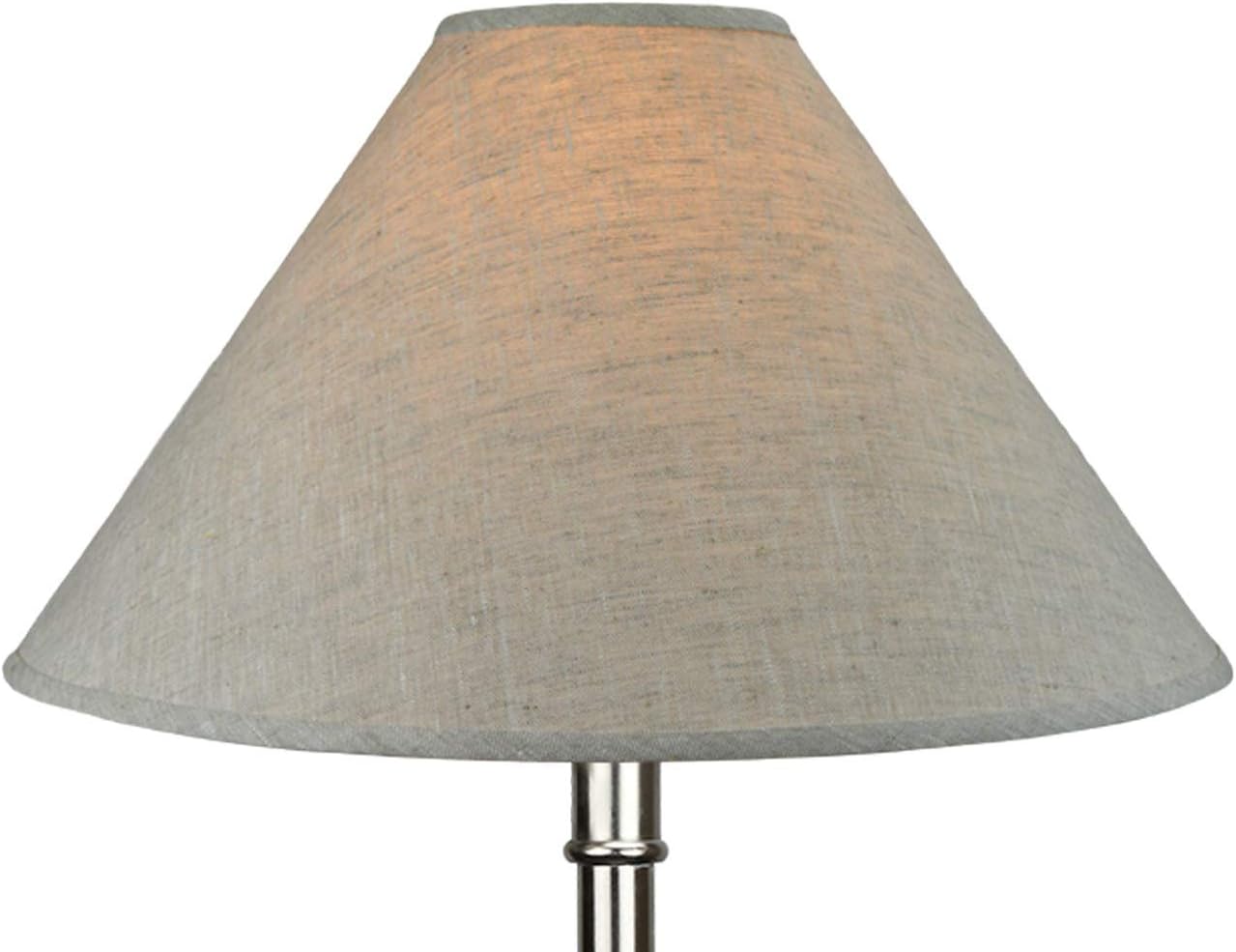 FenchelShades.com Lampshade 6" Top Diameter x 22" Bottom Diameter x 14" Slant Height with Washer (Spider) Attachment for Lamps with a Harp (Designer Linen Oatmeal)
