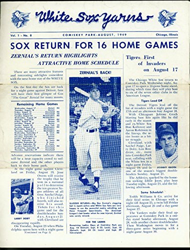 White Sox Yarns Newsletter #8 August 1949- Baseball MLB