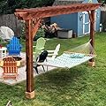 Pergola Depot Brim 10' Cedar Pergola Kit with 12' Posts and End Shape A