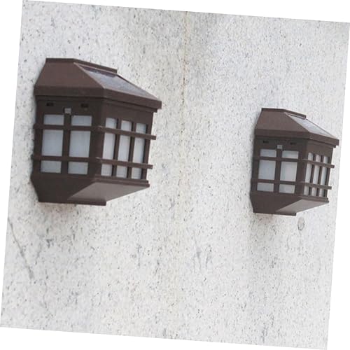 Miniatura 5 de Luces solares de pared estilo panel de ventana, sensor de luz de plástico ABS, iluminación de seguridad al aire libre para patio, camino, entrada,