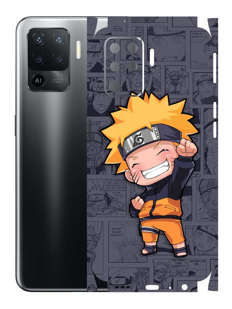 AtOdds - Oppo F19 Pro Mobile Back Skin Rear Screen Guard Protector Film Wrap (Coverage - Back+Camera+Sides) (Naruto) (B0BNNGV9D7) Amazon Price History, Amazon Price Tracker