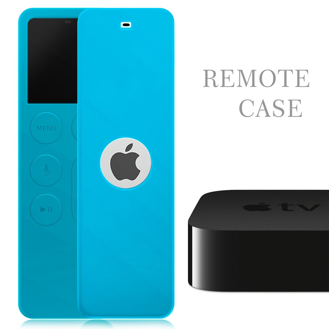 Konsait Tv Remote Case for Apple Tv 4,Konsait Apple TV Remote Cover for New Apple Tv 4th Generation Siri Remote Controller(Blue)