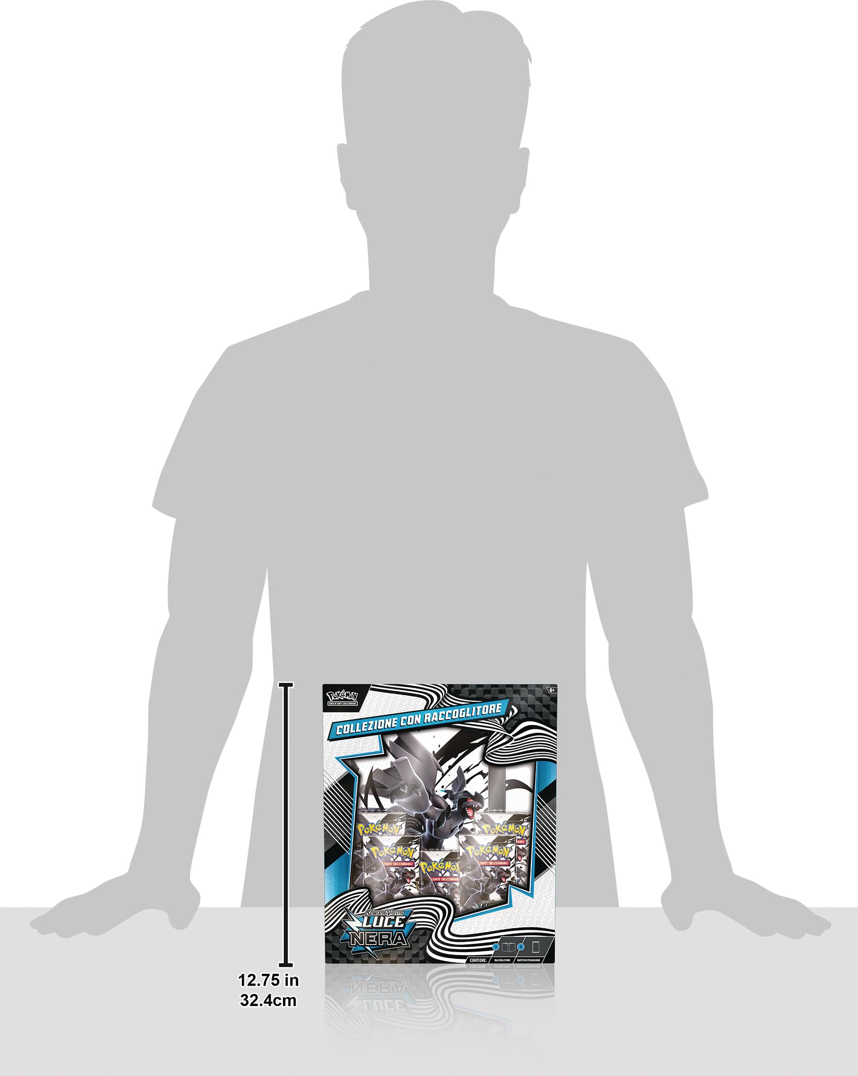 Pokémon: collezione con raccoglitore dell’espansione Scarlatto e Violetto - Luce Nera del GCC Pokémon (raccoglitore con Zekrom e cinque buste di espansione)