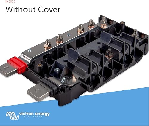 Miniatura 5 de Conector de Energía Victron Lynx en Batería - Barra de Bus DC Modular M8 con 4 Conexiones para Baterías, Cargas o Cargadores - Soporta Cables hasta
