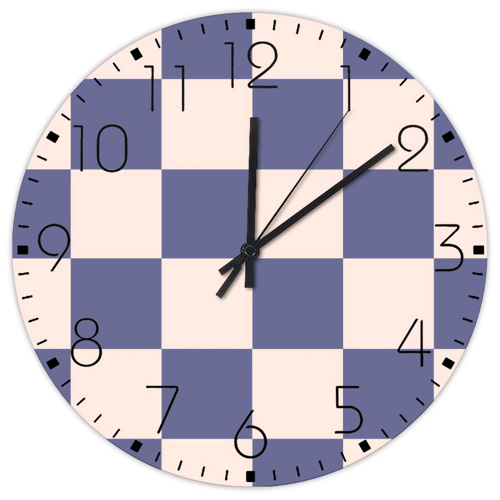 Horloge murale en bois de 30,5 cm double face ronde style rustique de restaurant