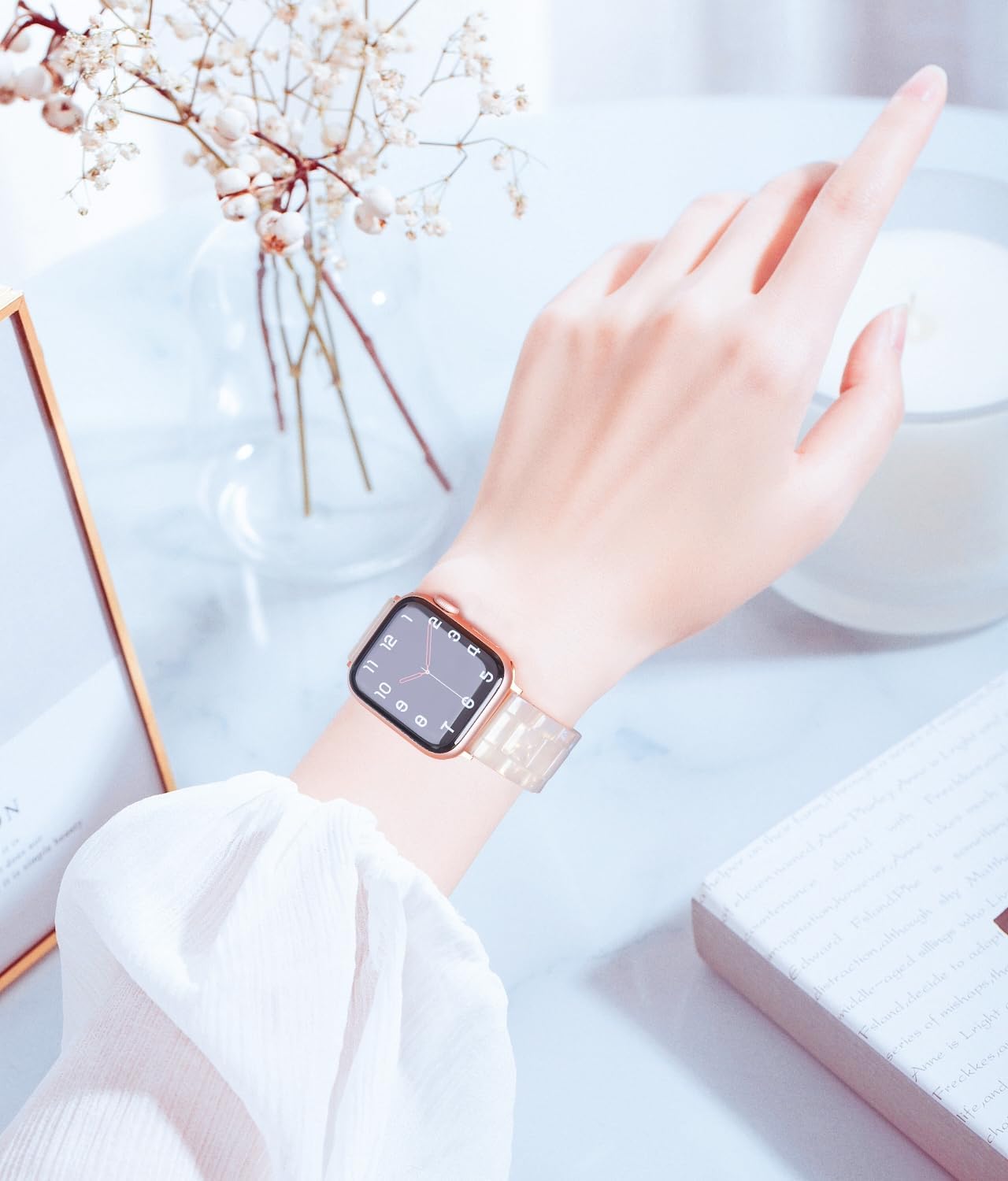 iiteeology Compatible with Apple Watch Band 42mm 41mm 40mm 46mm 45mm 44mm, Light Resin with Stainless Steel Replacement Wristband for iWatch Ultra 3/Ultra 2 49mm Series 11-1 SE 3 - Image 5