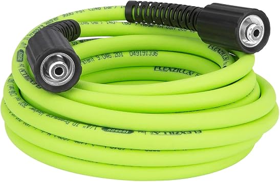 Flexzilla HFZPW36425M-E 3600 PSI, 25 Pressure Washer Hose, 1/4 in. x 25 ft, ZillaGreen