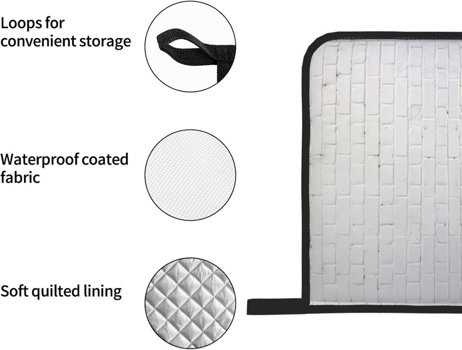 Old White Brick Wall Kitchen baking four piece set, fit for cooking and baking, oven, microwave, and outdoor barbecue