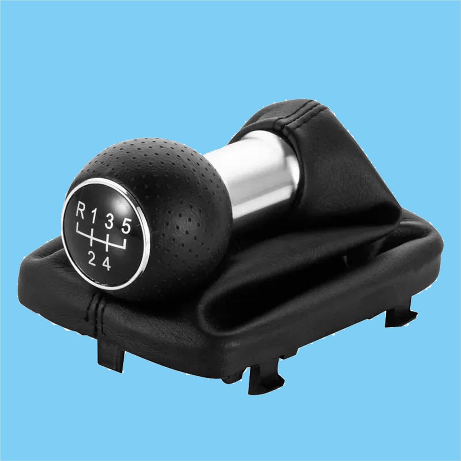 Mkszy 5 Speed Blackline Car Gear Shift Knob Shifter Lever Stick Gaiter Boot For Audi A3 S3 2001 2002 2003