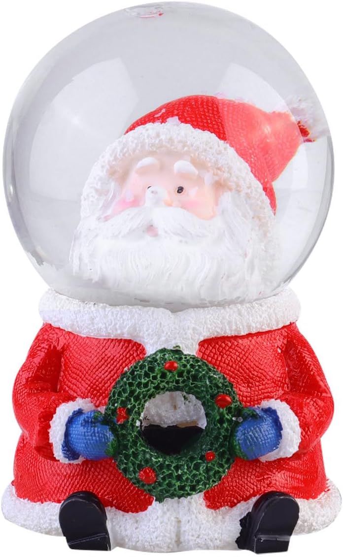 VALICLUD Christmas Snow Globes for Kids Christmas Santa Claus Snow Globe Water Ball Decoration