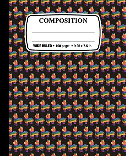 Composition Notebook: Pinata: Wide Ruled 100-Pages for School Office Home Student Teacher Use