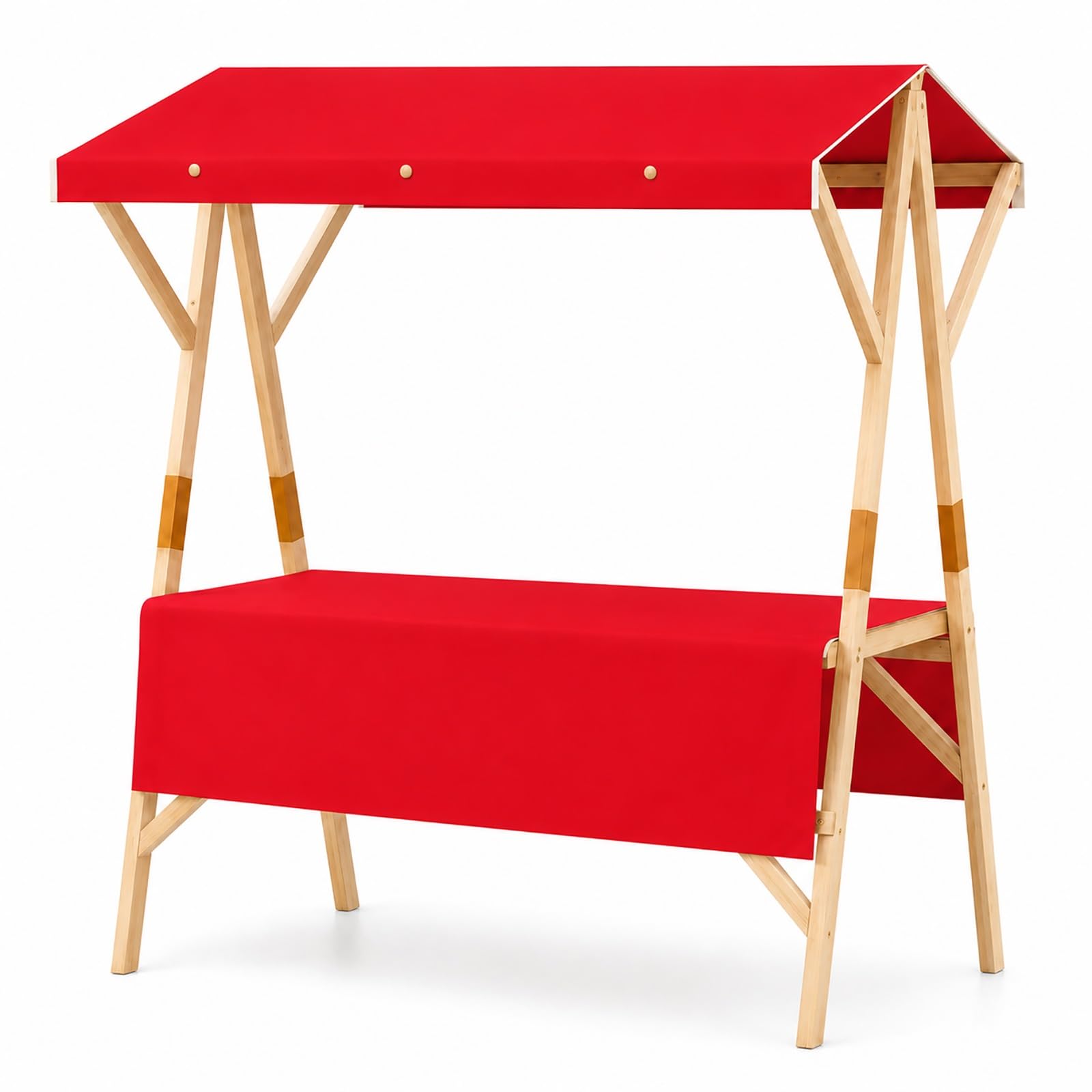 ZDMZR Market Stall with Canopy and Tablecloth, Display Stand, Vendor Booth for Shopping Malls, Events, Streets(120x60x200CM/47x24x79IN)