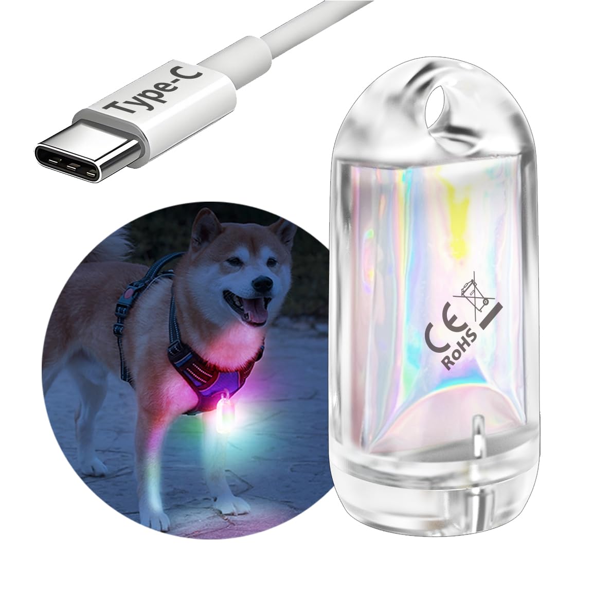Amazon | DOKEEP 犬散歩 ライト 犬猫用 ペンダントライト LED 充電式