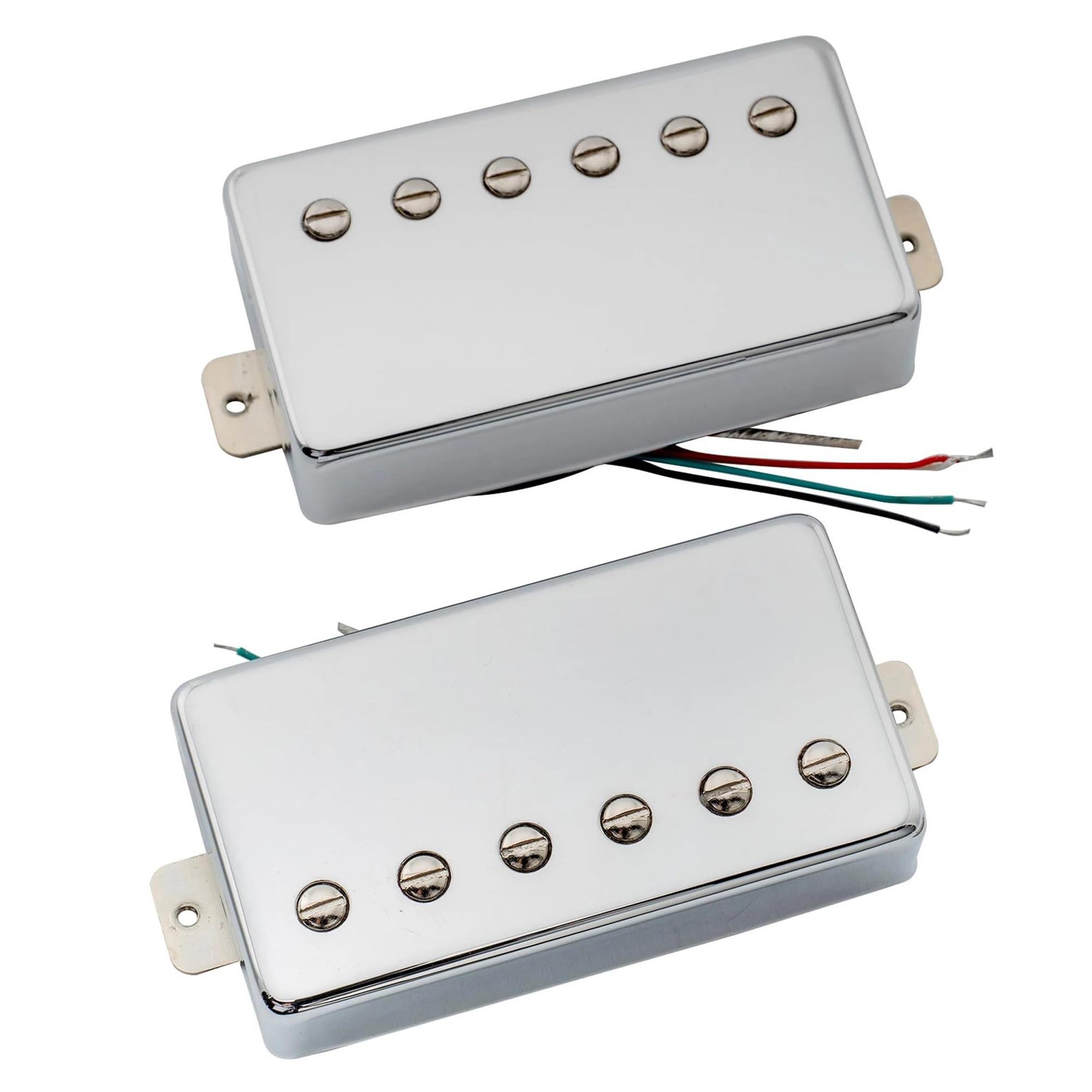 Retro Stonowany Zamknięty Tył Alnico 5 Magnes Humbucker Pickup Do Gitary Elektrycznej(2 Pcs Set Chr)