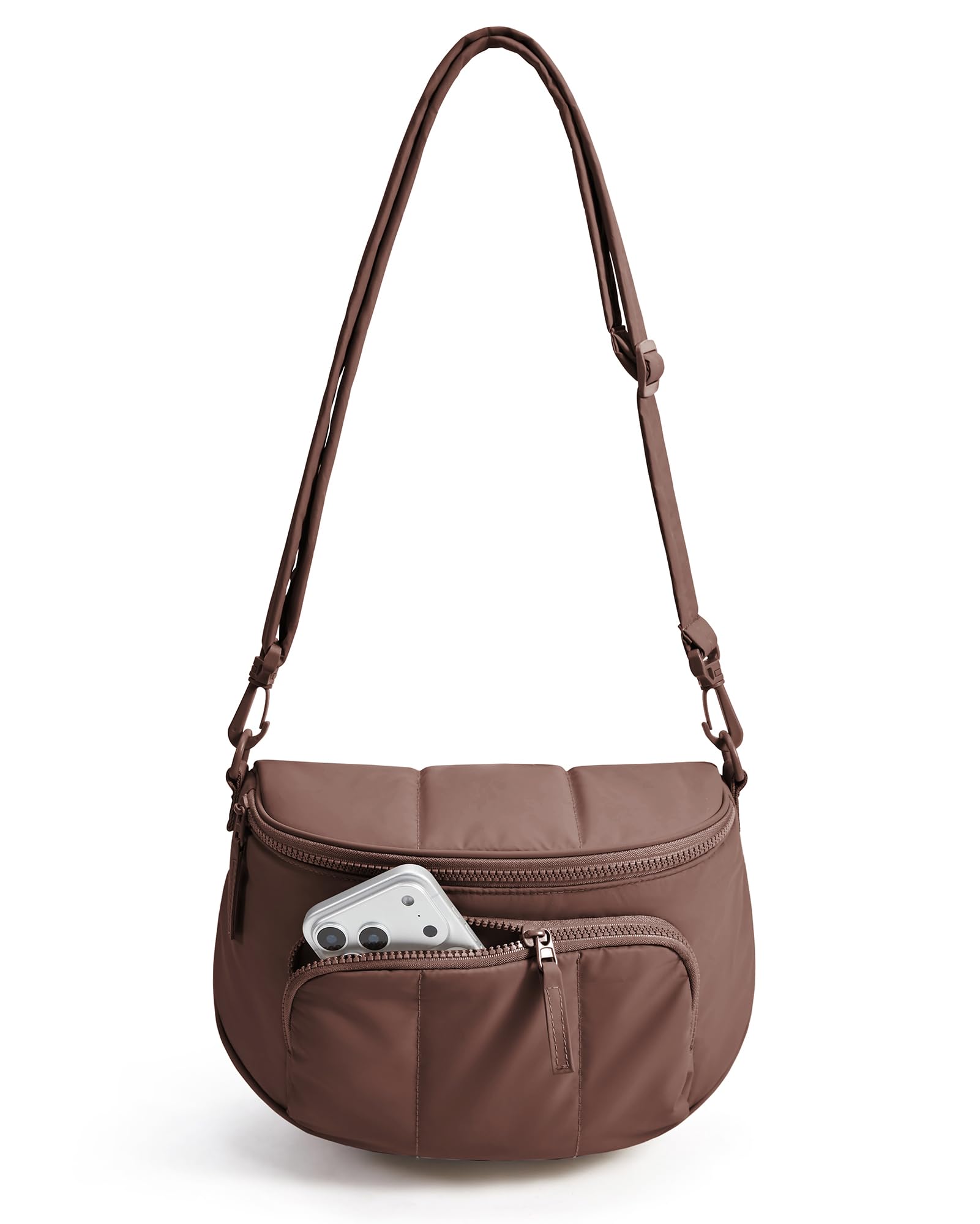 BAGSMART Bum Bags for Women Crossbody Purses for Travel Work Quilted Water-resistant Hobo Bag 4 5L Roomy Fanny