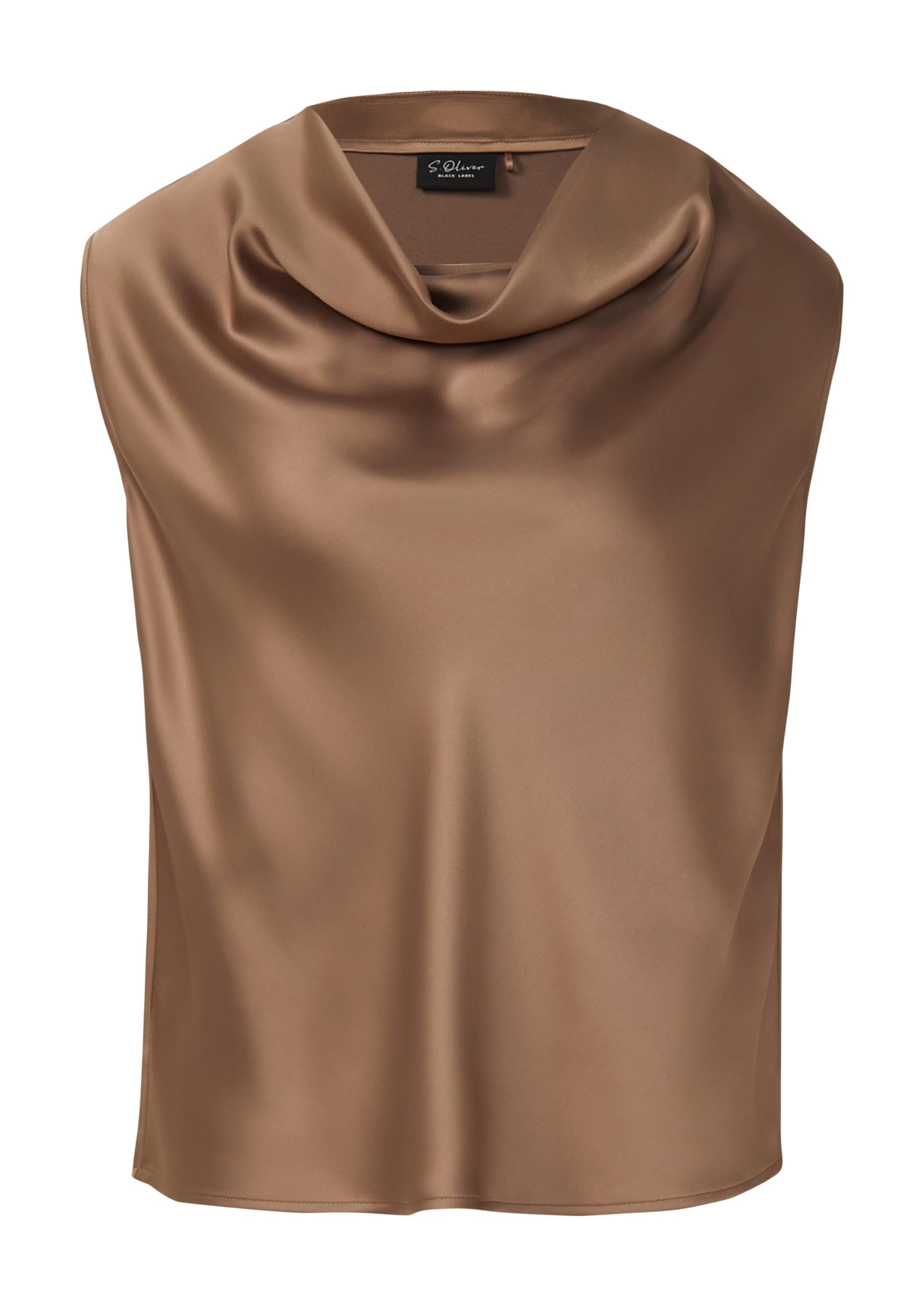 s.Oliver Satin-Top mit Wasserfall-Ausschnitt