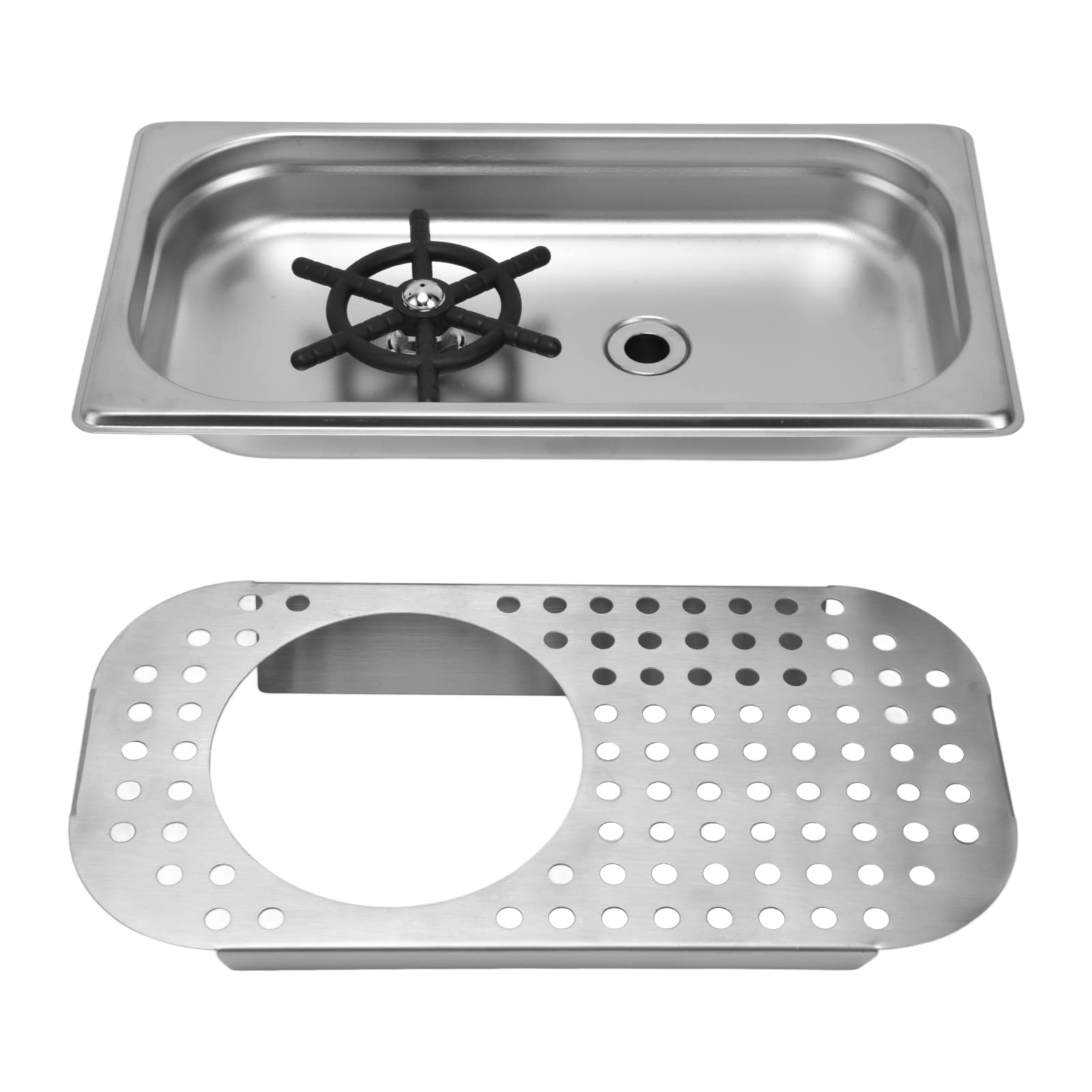 Lave-gobelets, Lave-gobelets Automatique pour évier, Rinceur de Verre de Barre en Acier Inoxydable pour évier, Lave-verre pour évier de Cuisine, Rinceur de Pulvérisateur de Lave-gobelets(#2)