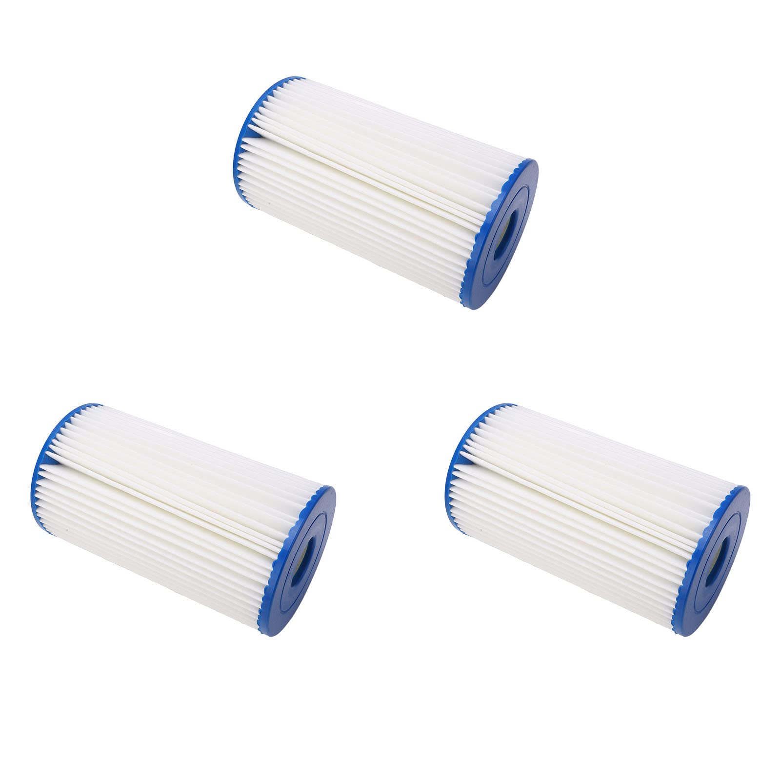 Aramox Cartucce Filtranti Tipo B Filtro per Piscina Confezione da 3 Cartucce per Piscina in Tessuto Trifoglio 5,6 X 1,9 X 10 Pollici per e Pompa per Termale per Detriti d'Acqua B