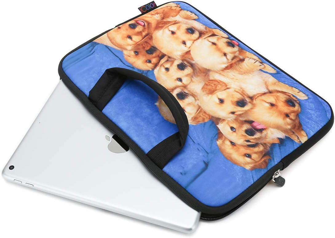 iColor 14 15 15.4 15.6 inch chromebook case Cover Bag Boys Laptop Handle Bag Computer Protect Case Pouch Holder Notebook Sleeve Neoprene Cover Soft Carrying Travel Case Cute Dog ICB-13 - Image 6