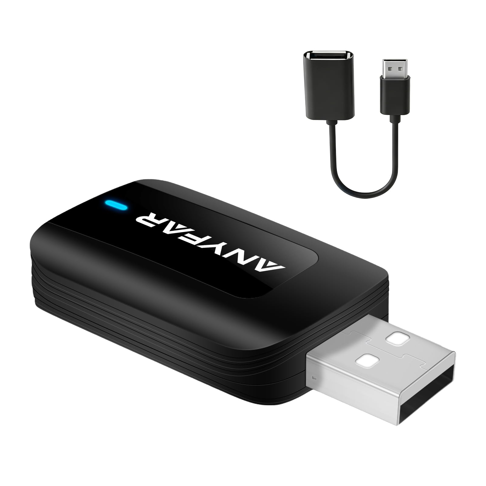 ANYFAR C5 Wireless CarPlay & Android Auto Adapter Car Play Mini Dongle | Plug & Play, OTA…