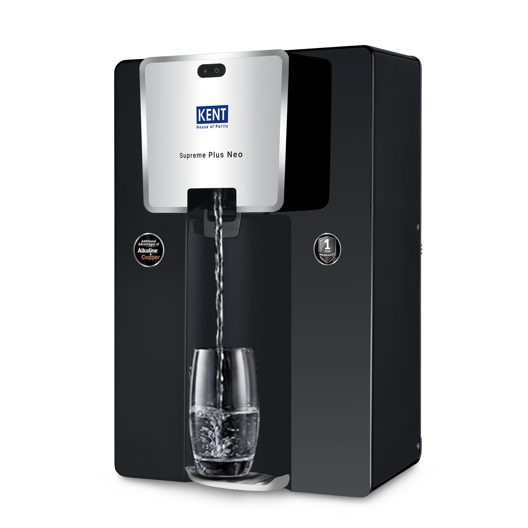 KENT Supreme Plus Neo RO Water Purifier |1 Year Warranty | RO+UF+UV+Alk+Cu+TDS Control+UV In-Tank | Alkaline Water with goodness of Copper | 8L | 20L/Hr | Ideal For Borewell/Tanker/Municipal Water-image-42