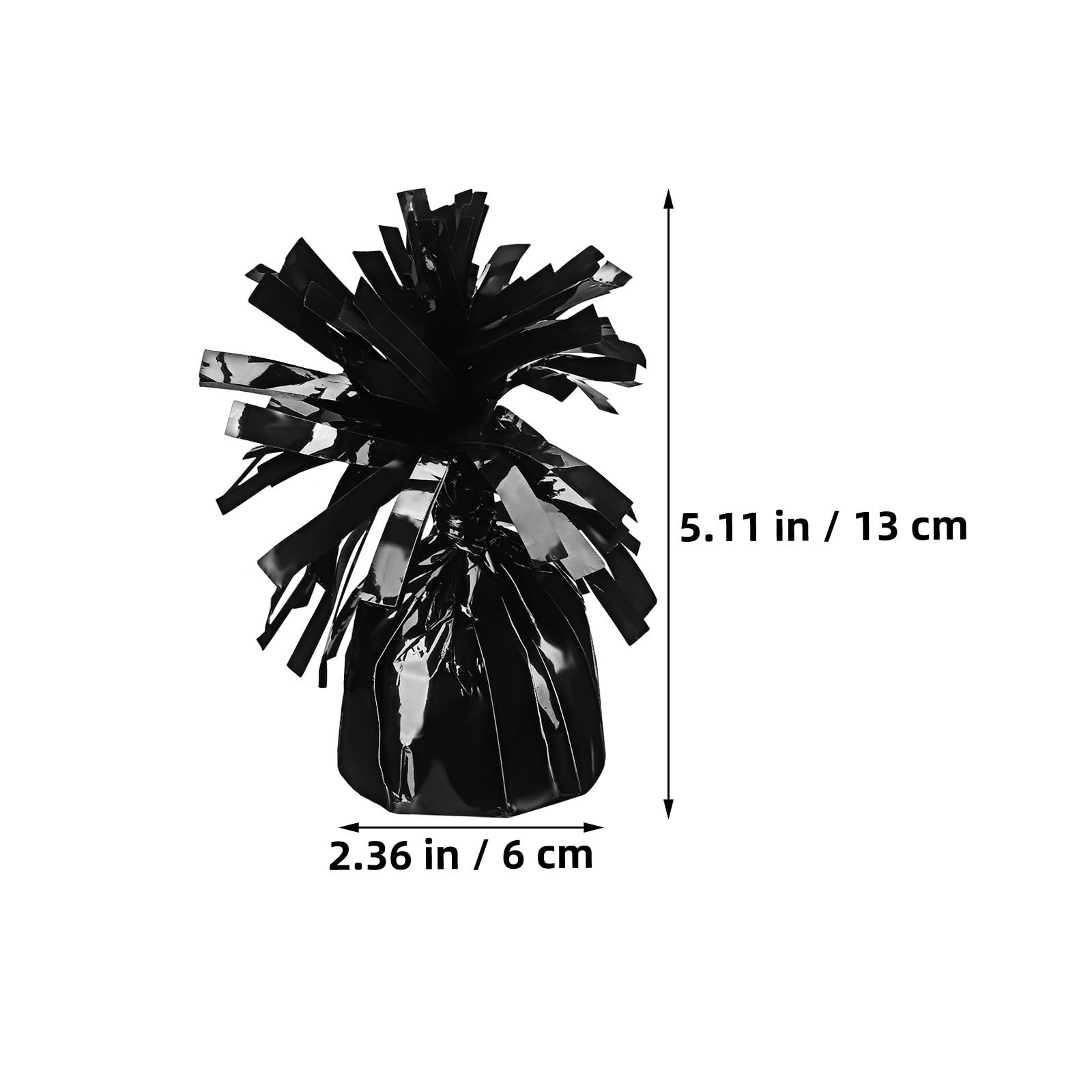 ERINGOGO Lot de 8 Poids Lourds pour Ballons de Fête en Matériau Robuste, Accessoires Suspendus Noirs pour Décoration de Mariage, Anniversaire et Événements, Stabilisateurs Polyvalents