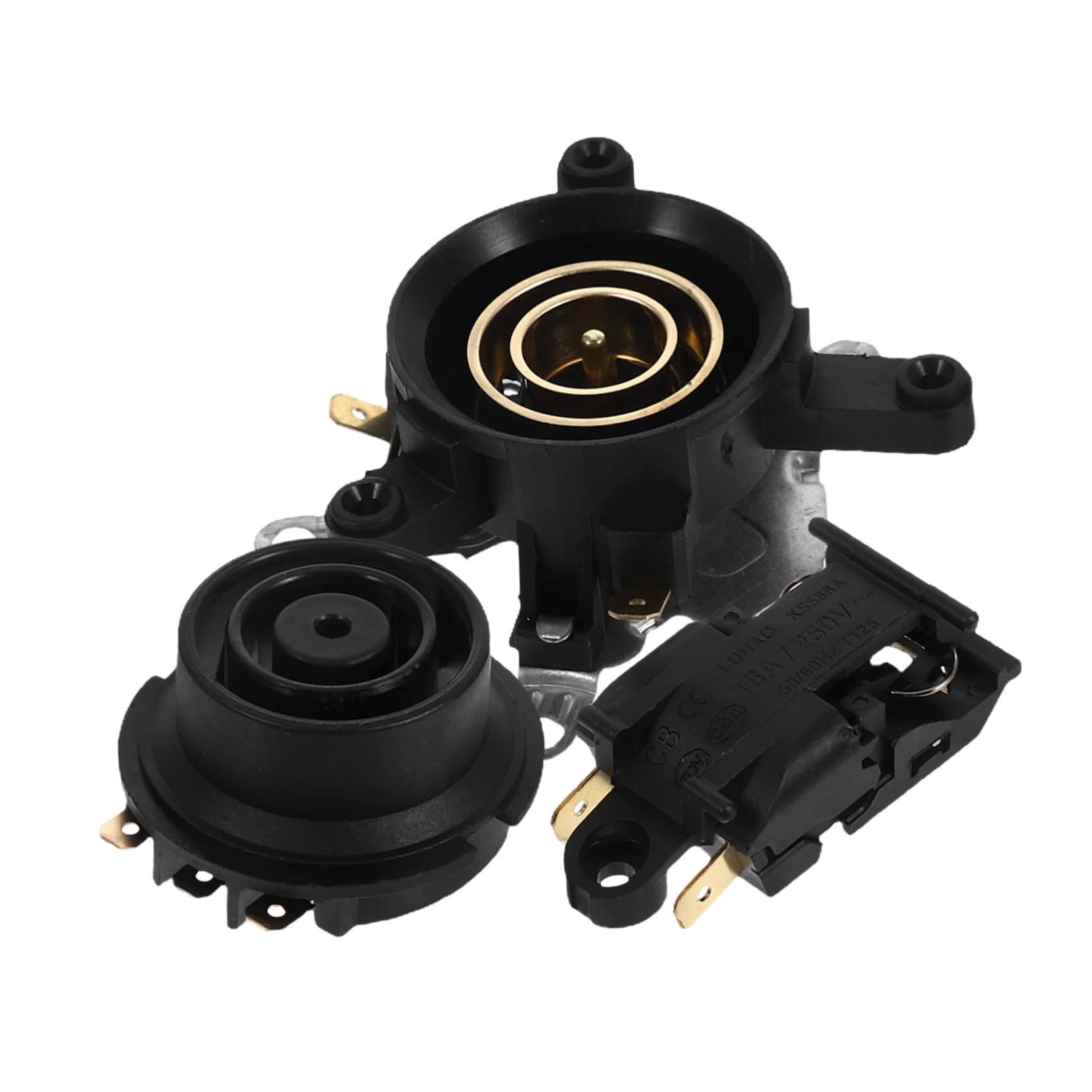 BIUDECO Thermal Switch for Electric Tea Kettle Replacement Coupler Safety Design Black Ac110-