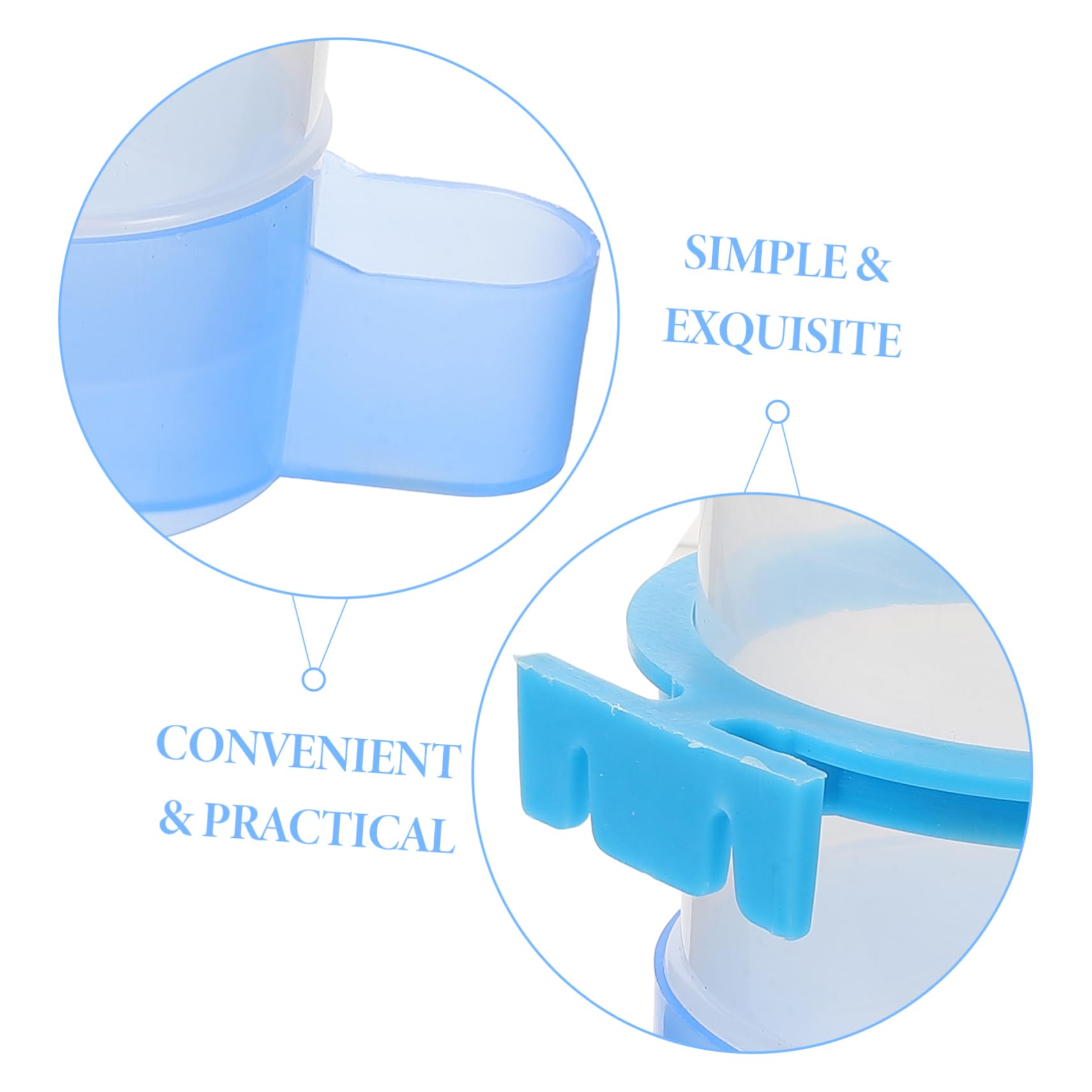 YARNOW 5pezzi Distributore Per Mangiatoia e Bevitore Per Pappagalli Resistente e Facile Per Ed Accessorio Per La Domestici