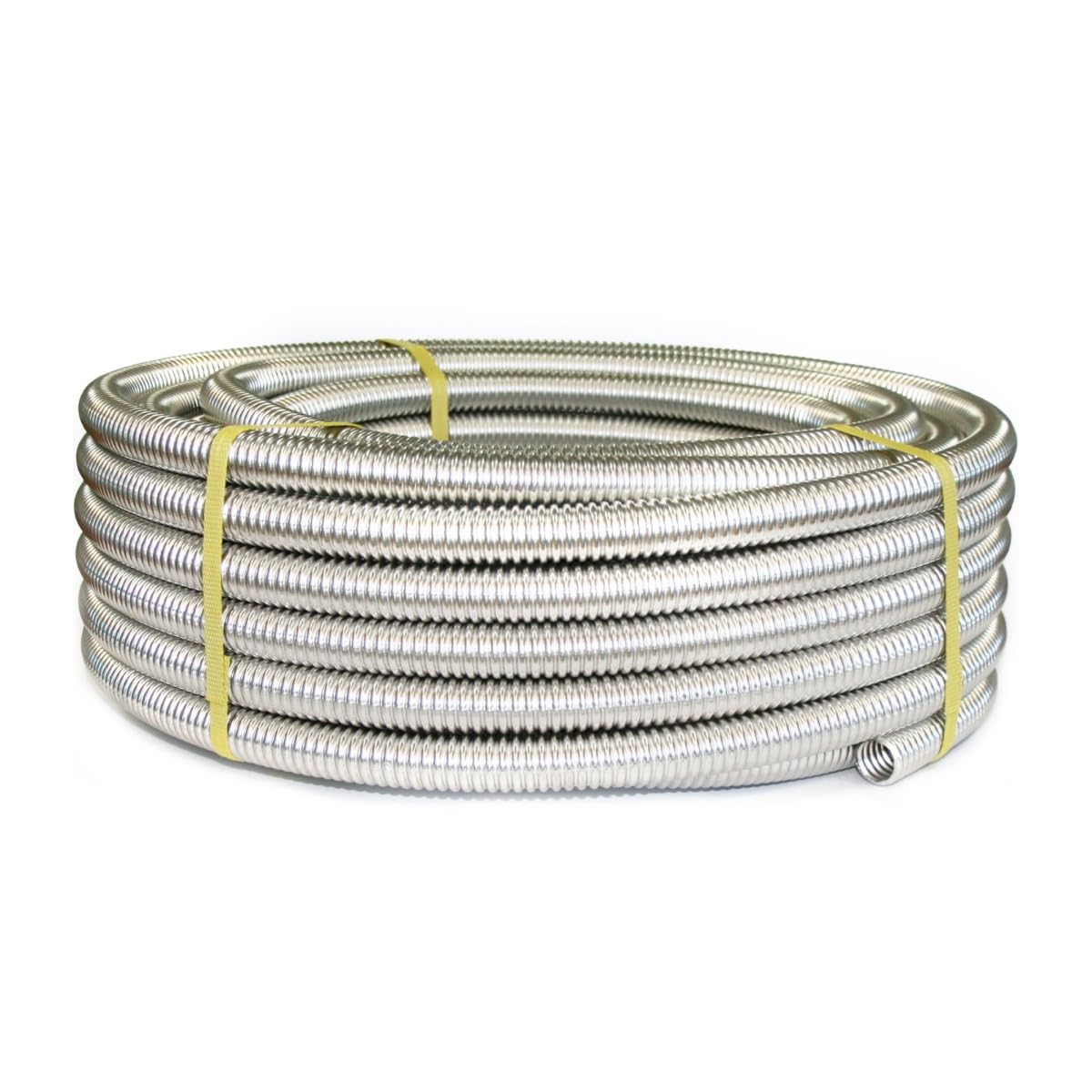 Stahlmann CSST304 - Tubo ondulado de acero inoxidable para consonación de agua en el anillo de recaudación, recocido, tubo solar, tubo protector de cable, tubo de calefacción DN20 x 20 m
