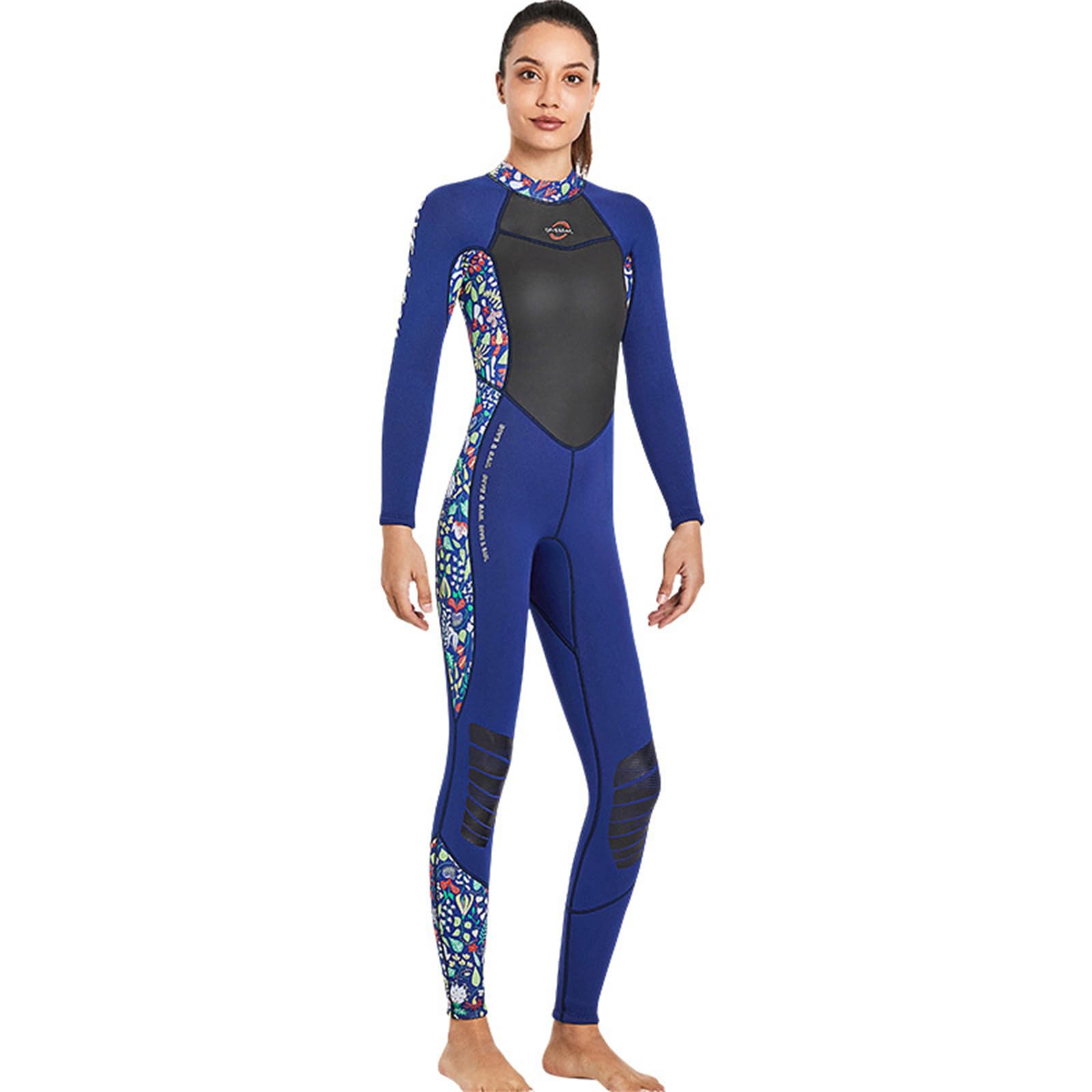 FAXIOAWA Muta da Sub in Neoprene Ultra Elasticizzato da 3 mm, Corpo Intero con Cerniera Posteriore per Snorkeling, Nuoto subacqueo, Surf