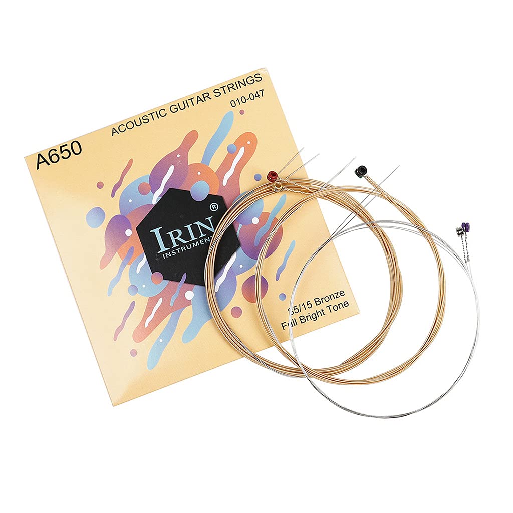 Triangolo Picks 10 set di corde per chitarra acustica A650 esagonale bronzo fosforoso in acciaio inox corde per chitarra