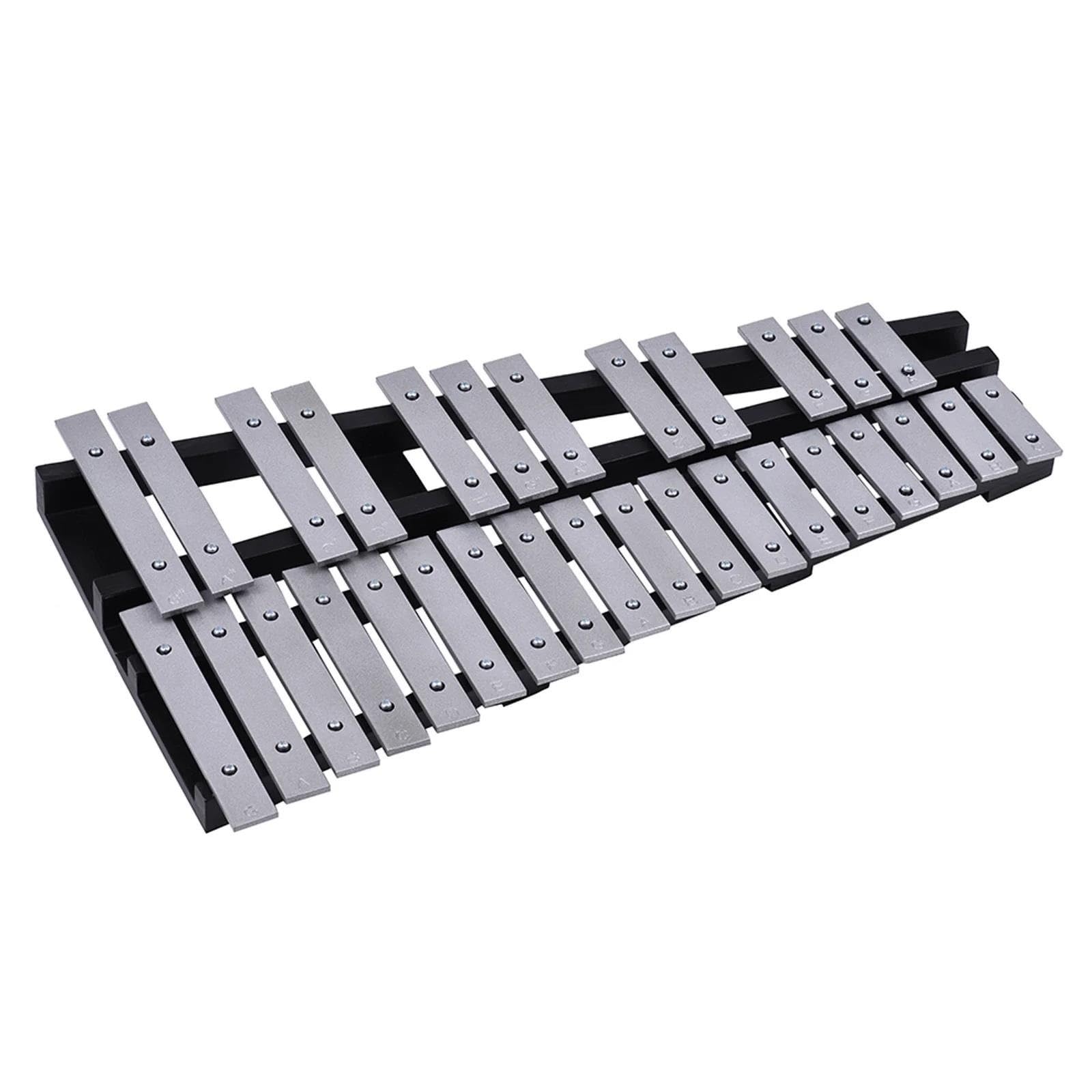 Xylophon-Instrument Faltbares 30-Noten-Glockenspiel Xylophon Holzrahmen Aluminiumstangen Percussion-Musikinstrument Geschenk Mit Tasche