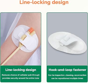 Foley Catheter Stabilization Device 15Pcs Urinary Leg Bag Legband Catheter Tube Holder Adhesive Catheter Securement Device Urinary Catheter Hook and Loop Fixing Device Accessories