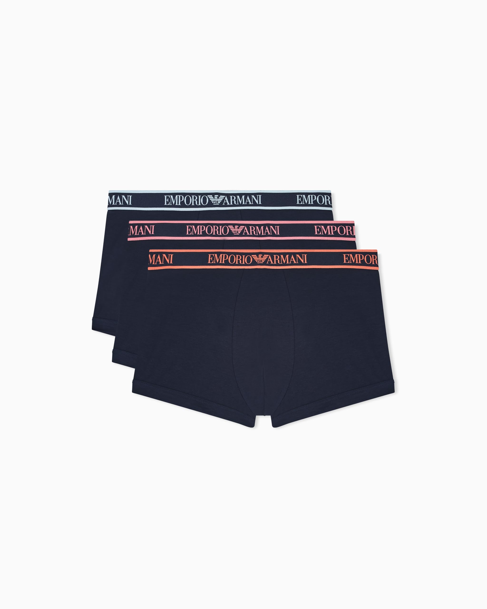 Emporio Armani Men's CORE Logoband 3-Pack Trunk Blue XXL