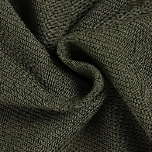 Image of Roselux Women's Summer Scoop Neck Short Sleeve T-Shirts Ribbed Knit Slim Fitted Casual Basic Top