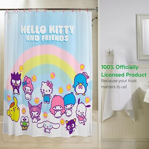 Miniatura 38 de Franco Juego de cortina de ducha y anillos de 13 piezas de Peanuts (producto 100% oficial)