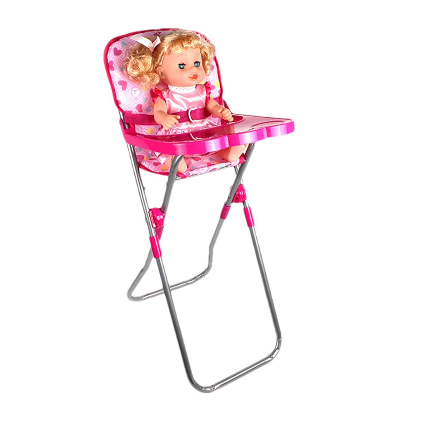 Babys Doll Pushchair, Babys Doll Stroller Set, Kid Toy Accessories for Girls Role Play Pushchair - Image 9