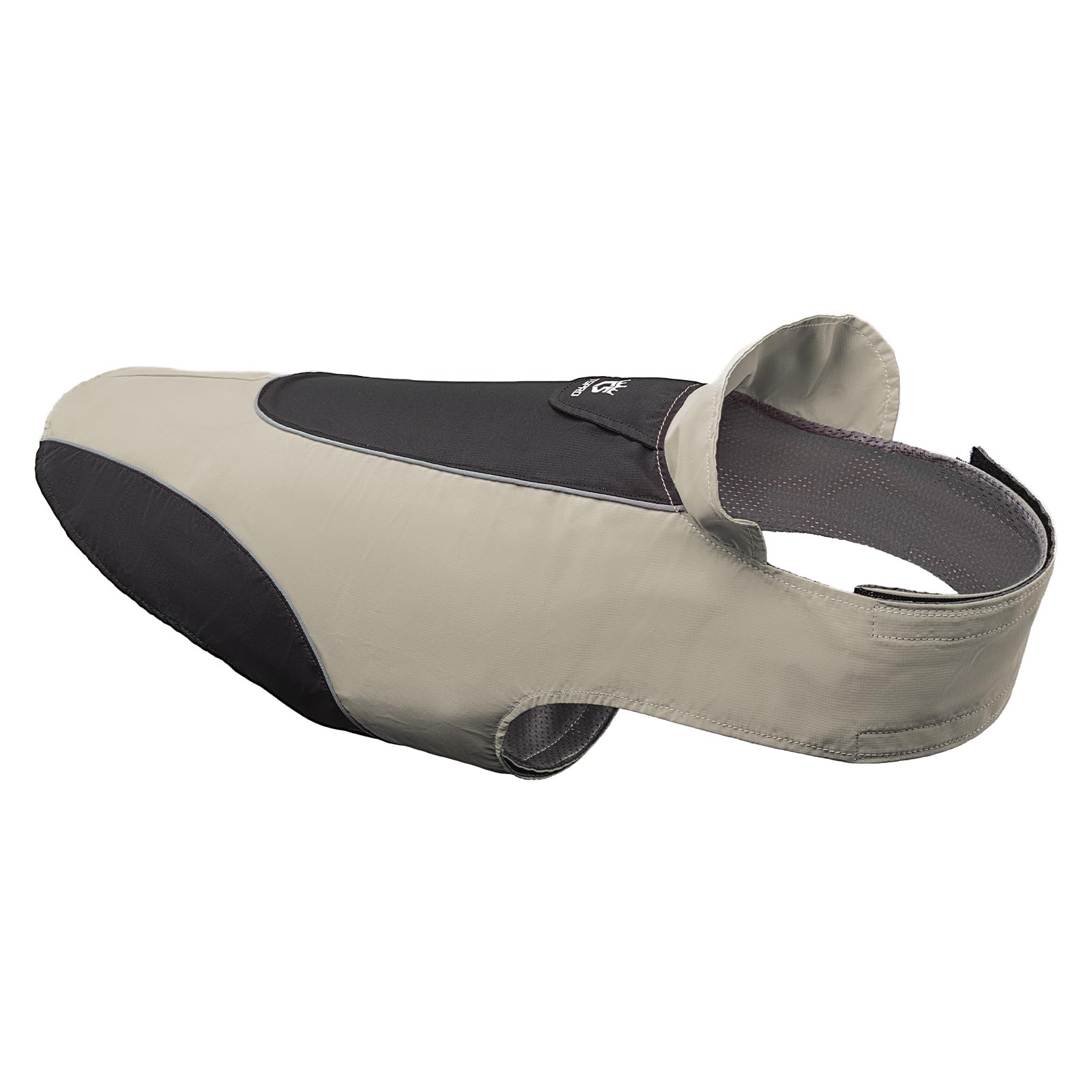 TSPRO Premium Manteau Chien Imperméable, Bandes Réfléchissantes, Fermeture à Scratch Réglable, Oeillet pour Laisse, pour Chiens Petits à Moyens, Promenades en Pluie (Gris, Taille M)
