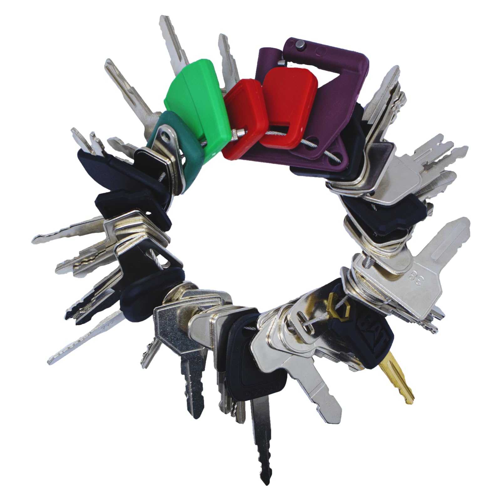 Buy 42PCS Heavy Equipment Keys Master Set, For Cat Caterpillar Case ...
