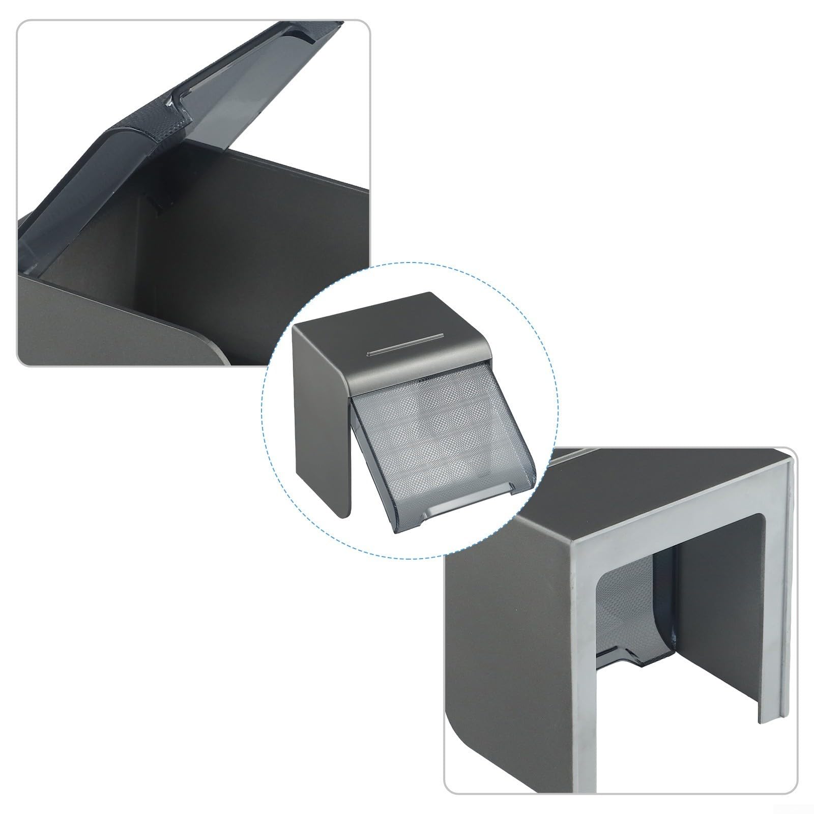Waterproof Socket Cover Outdoor, 90-Degree Flip Light Switch Protective Box for Bathroom Balcony Living Room, Splash-Proof Wall Guard, Black(black) — view 4